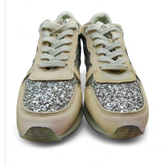 New Vintage Havana Leather Splendid Sneakers With Embellishments Olive Green 6.5 - Picture 10 of 10